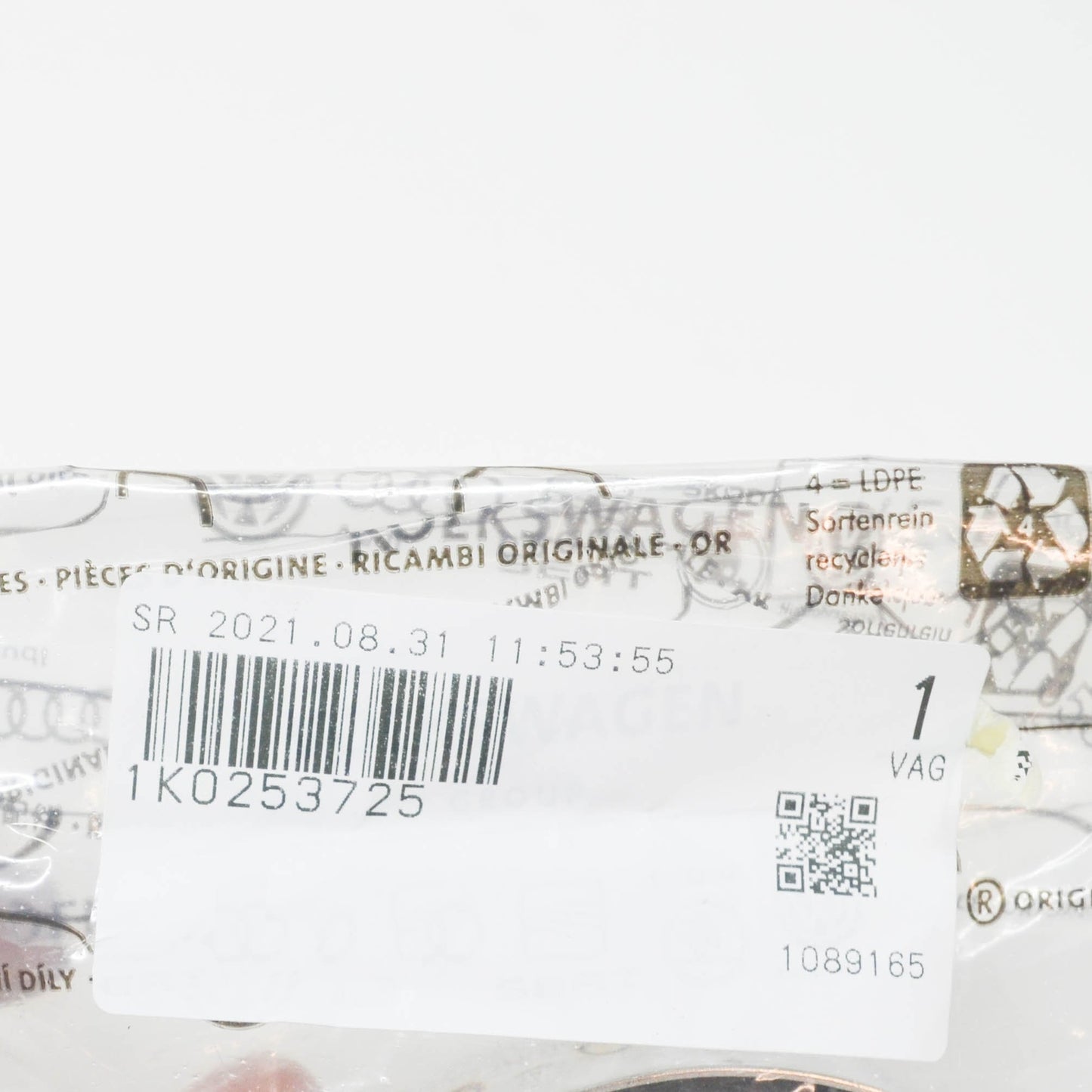 NEW AUDI A3 8P EXHAUST SYSTEM CLAMP 1K0253725 ORIGINAL