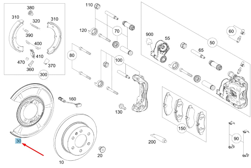 NEW MB SPRINTER W910 REAR BRAKE DISC COVER PLATE A9104232000 ORIGINAL