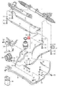 NEW AUDI A6 C6 POWER OIL COOLER RESERVOIR COVER 4F0422376A ORIGINAL