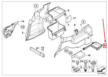 NEW BMW 3 E46 LEFT TRUNK TRAY 51478193797 8193797 ORIGINAL