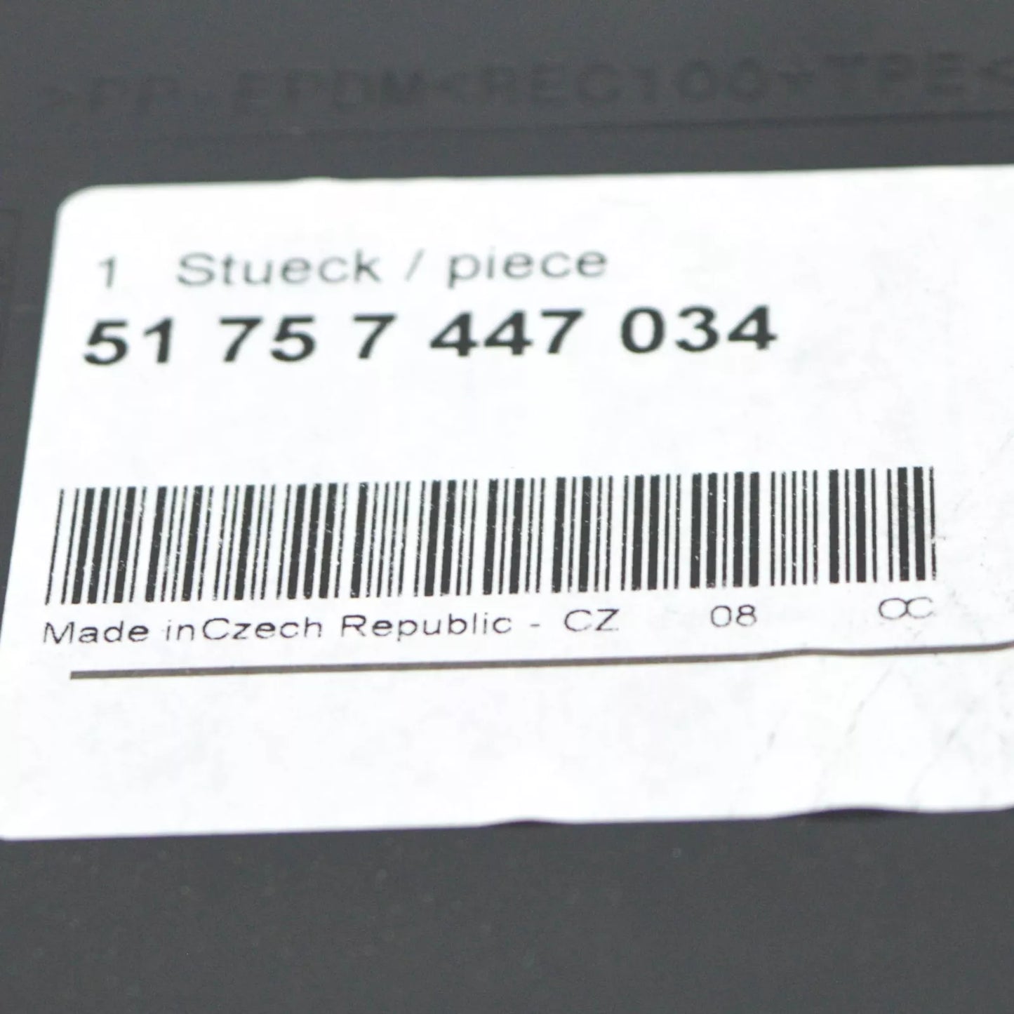 NEW BMW 1 F40 FRONT RIGHT WHEEL ARCH COVER 51757447034 ORIGINAL