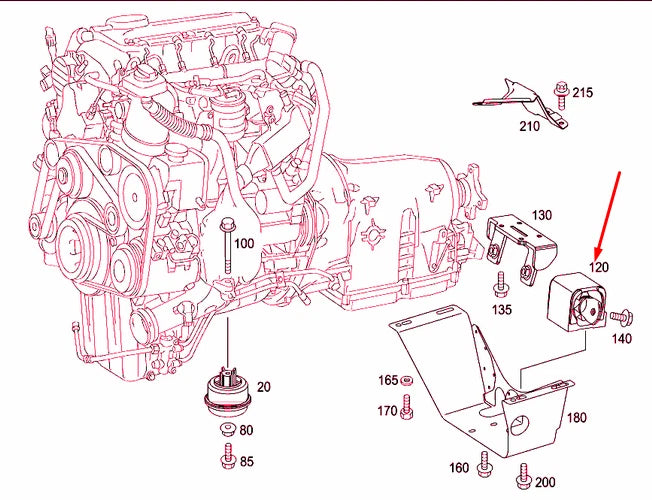 NEW MERCEDES-BENZ VITO W639 ENGINE MOUNT RUBBER BUSHING A6392420013 ORIGINAL