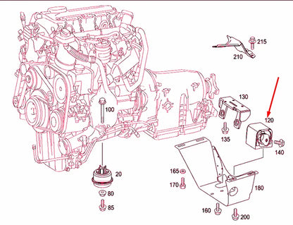 NEW MERCEDES-BENZ VITO W639 ENGINE MOUNT RUBBER BUSHING A6392420013 ORIGINAL