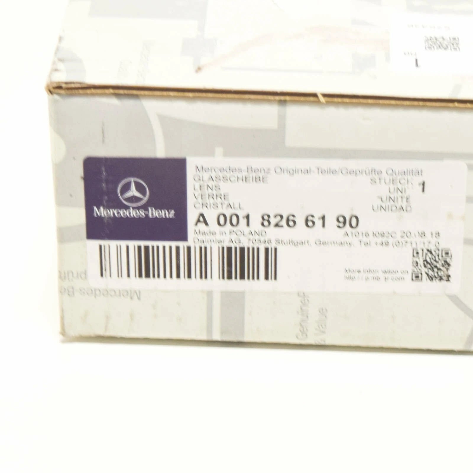 NEW MERCEDES-BENZ SL R107 FRONT LEFT HEADLIGHT LENS A0018266190