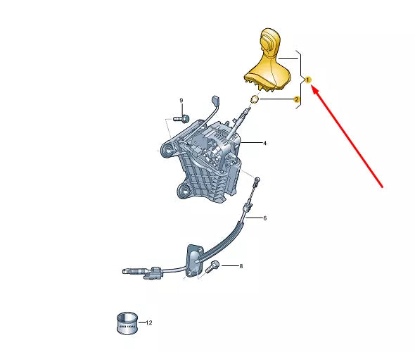 NEW VW TRANSPORTER T6 GEAR SHIFTING KNOB LEVER COVER LHD 7E1713203ABMNZ ORIGINAL