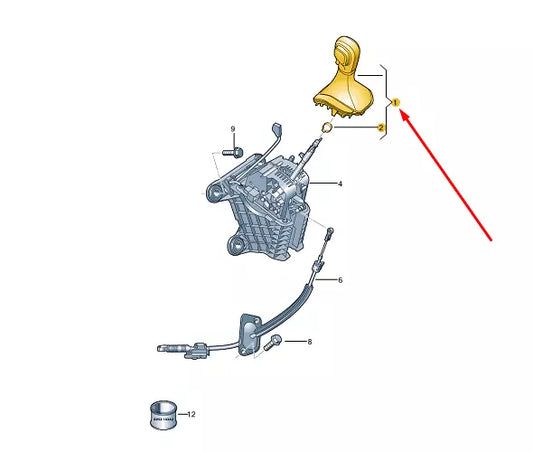 NEW VW TRANSPORTER T6 GEAR SHIFTING KNOB LEVER COVER LHD 7E1713203ABMNZ ORIGINAL
