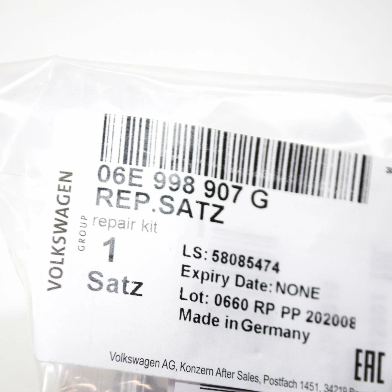 NEW VW TOUAREG 7L FUEL INJECTOR SEAL KIT 06E998907G