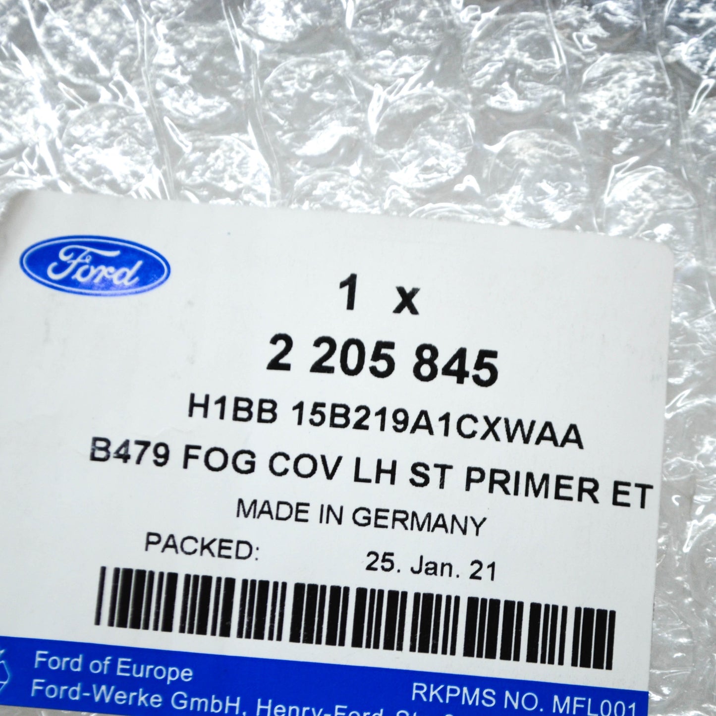 new ford fiesta mk7 front left fog light bezel trim h1bb-15b219a1cxwaa original