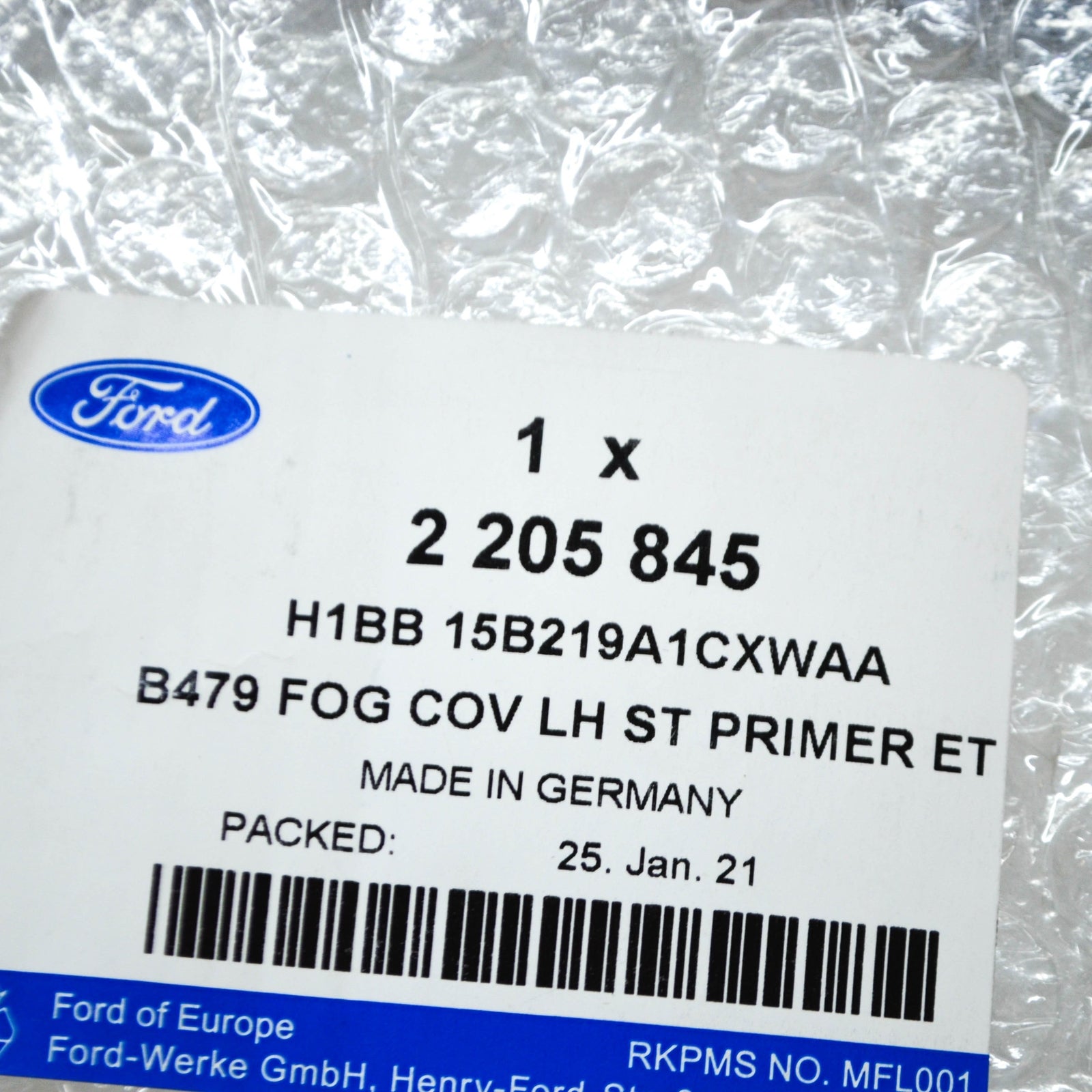 new ford fiesta mk7 front left fog light bezel trim h1bb-15b219a1cxwaa original