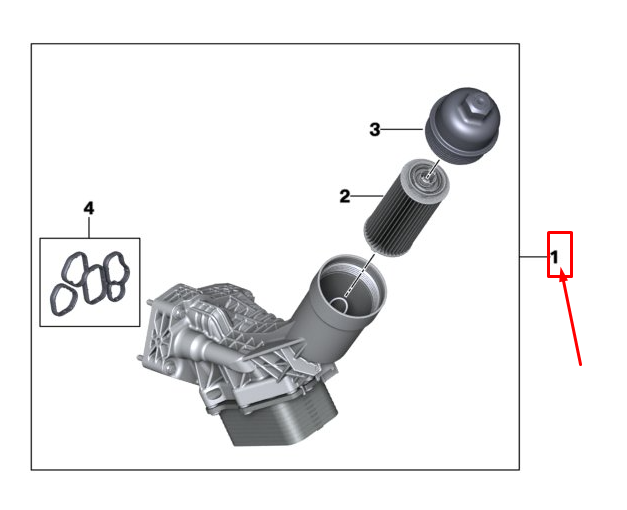 new bmw 3 g20 engine oil filter housing 11428580414 original