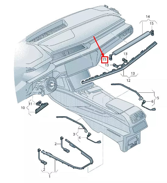 NEW AUDI E-TRON GEN RIGHT LED MODULE 4KE947355S