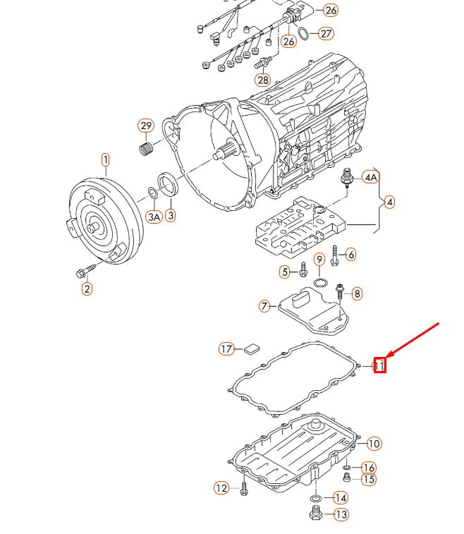 NEW AUDI Q7 4L OIL SUMP GASKET SEAL 09D321371 ORIGINAL