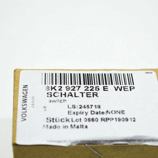 NEW AUDI A5 8T PARKING BRAKE SWITCH BUTTON 8K2927225EWEP RHD