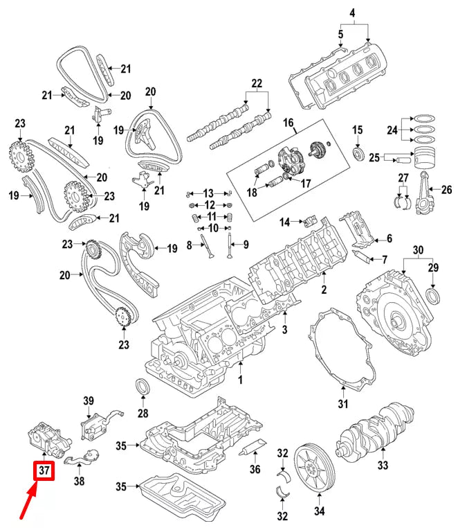NEW AUDI A5 SPORTBACK 8T ENGINE OIL PUMP 079115103BC ORIGINAL