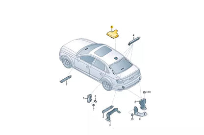 NEW AUDI A4 AVANT B9 ROOF ANTENNA 4M0035503MGRU ORIGINAL