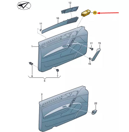 NEW VW GOLF MK7 FRONT RIGHT DOOR WINDOW SWITCH TRIM RHD 5G2867255B81U ORIGINAL