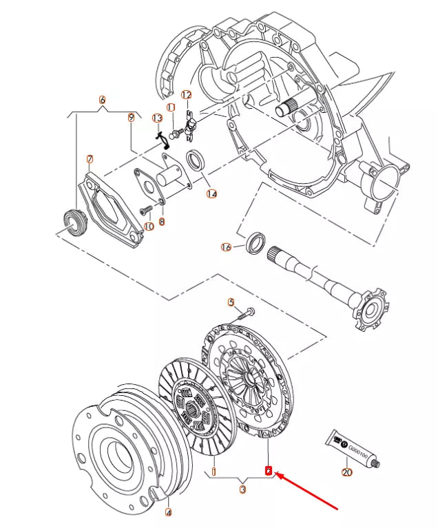 NEW AUDI A4 B8 CLUTCH PRESSURE PLATE 0B2141117A