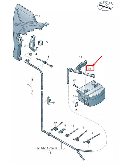 NEW AUDI A8 4N DISTANCE CONTROL RADAR WATER JET 4N0955185B
