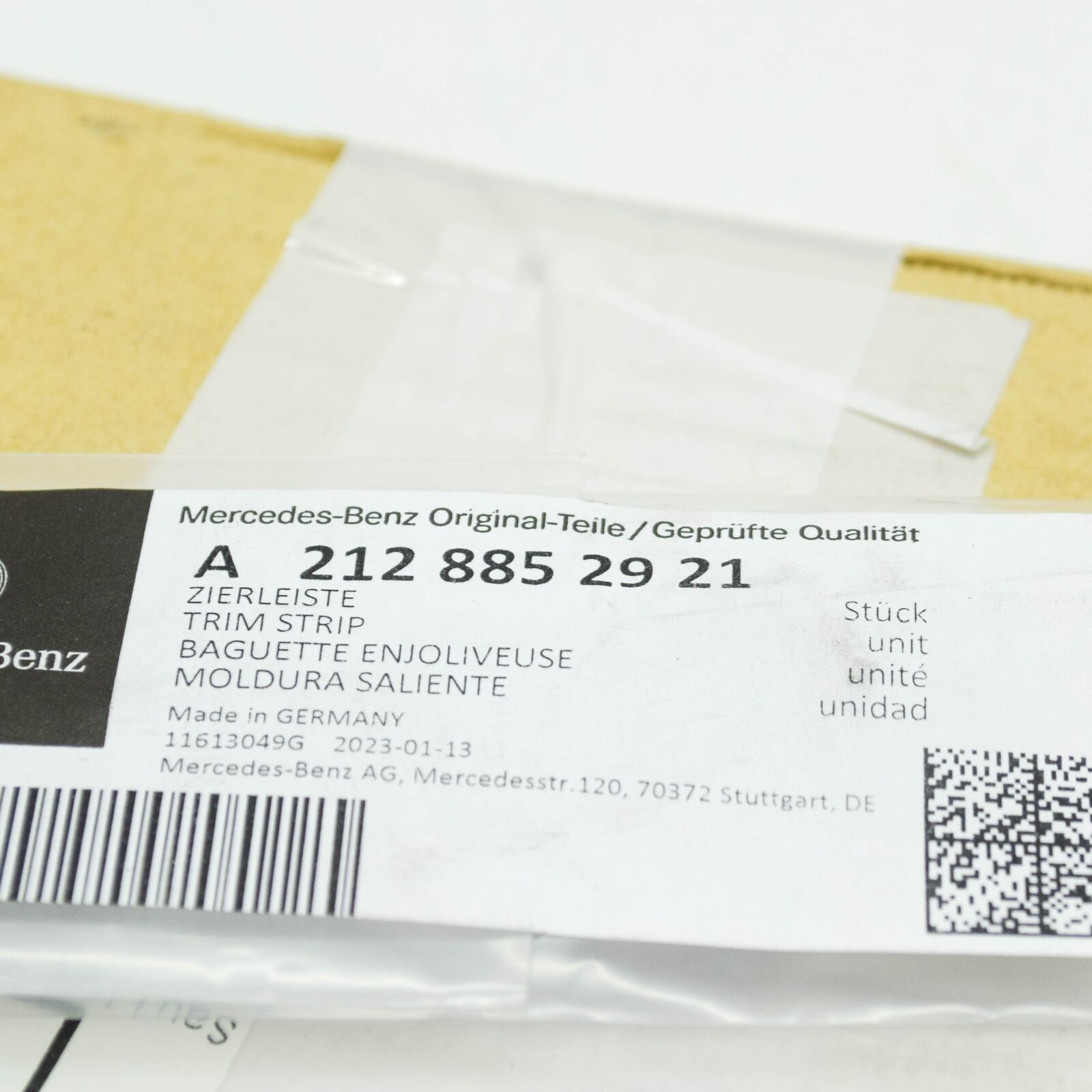 NEW MERCEDES-BENZ E-CLASS W212 FRONT LEFT GRILLE CHROME TRIM A2128852921