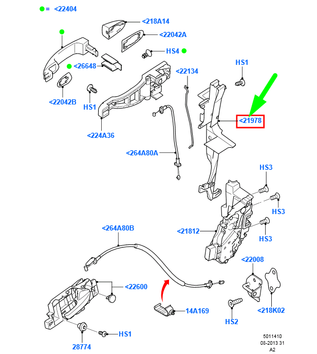 new ford mondeo mk4 front left door lock shield 7s71-a21979-ae 1791432 original