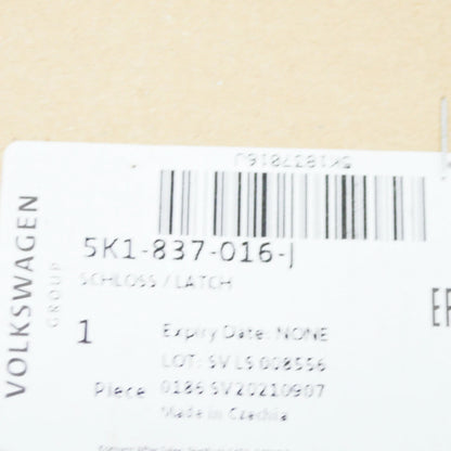 NEW VOLKSWAGEN JETTA MK6 FRONT RIGHT DOOR LOCK LHD 5K1837016J ORIGINAL