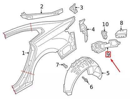 NEW VOLKSWAGEN ARTEON 3H7 FUEL POCKET RETAINER 3G8809857F