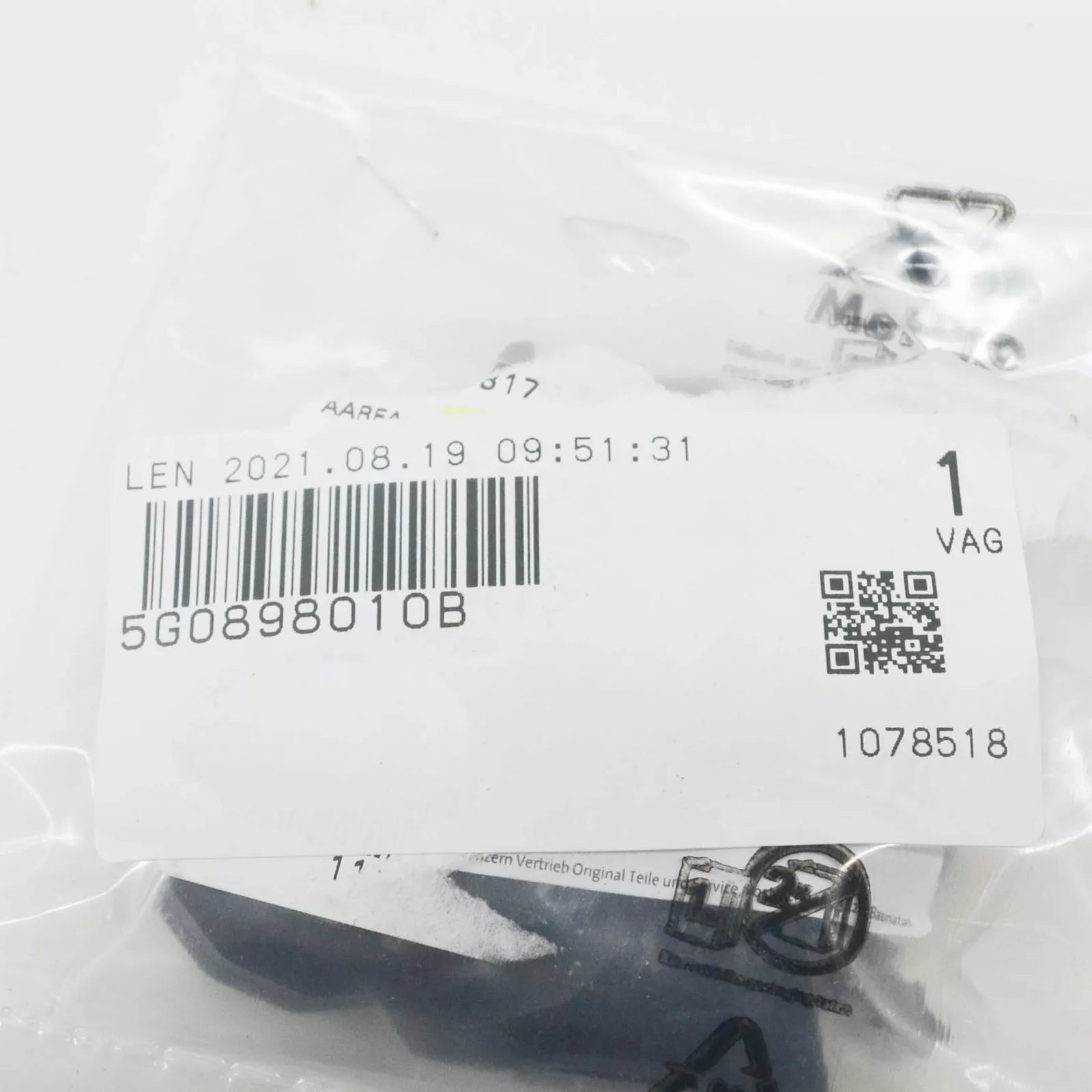 NEW VOLKSWAGEN GOLF MK7 GLOVE COMPARTMENT HARDWARE PARTS KIT 5G0898010B ORIGINAL