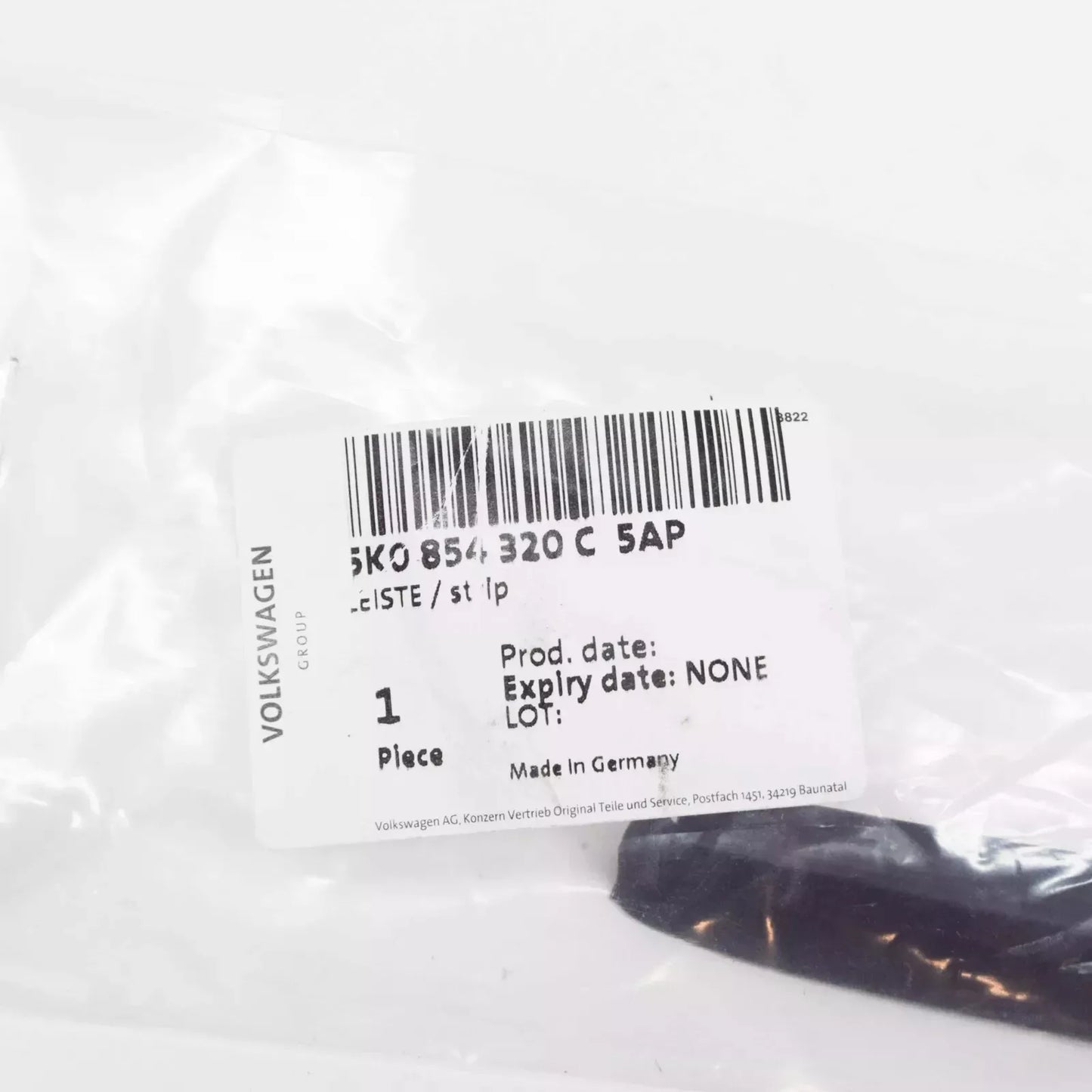 Volkswagen GOLF MK6 Windshield Right Side End Trim 5K0854320C5AP NEW