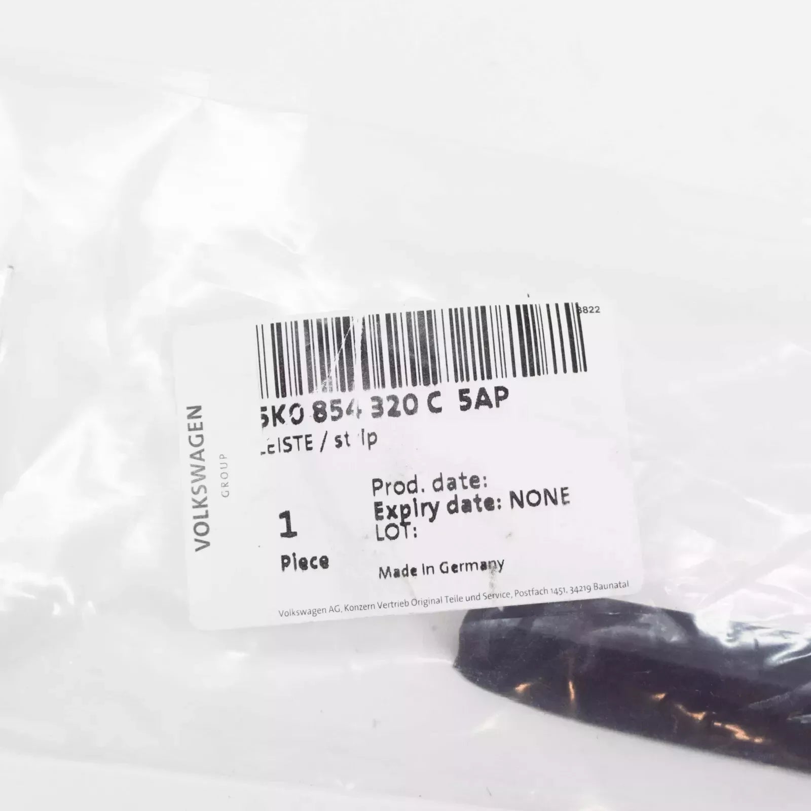 Volkswagen GOLF MK6 Windshield Right Side End Trim 5K0854320C5AP NEW