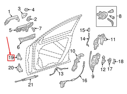 NEW MERCEDES-BENZ S COUPE C217 FRONT LEFT UPPER DOOR HINGE A2227203901 ORIGINAL