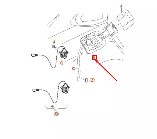 NEW AUDI A6 C7 FUEL FILLER FLAP INSERT 4G0809906A