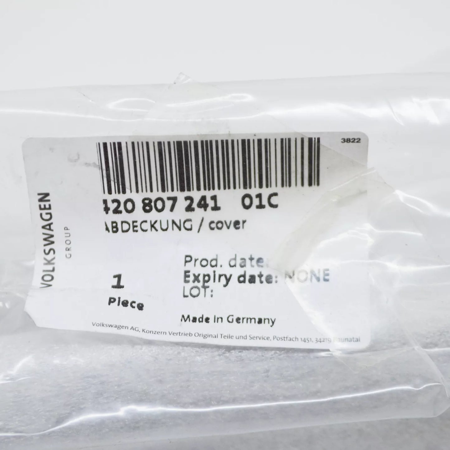 NEW AUDI R8 42 FRONT BUMPER RIGHT LOWER TOW EYE COVER 42080724101C ORIGINAL