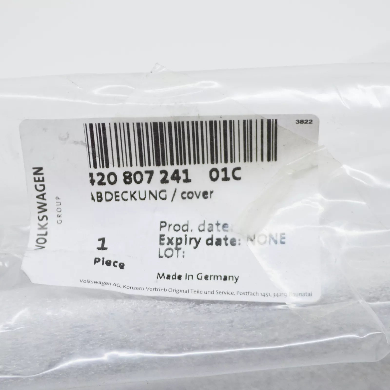 NEW AUDI R8 42 FRONT BUMPER RIGHT LOWER TOW EYE COVER 42080724101C ORIGINAL