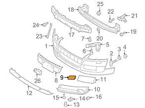NEW AUDI TT 8J RIGHT HEADLIGHT WASHER COVER 8J0807754GRU 2009 ORIGINAL