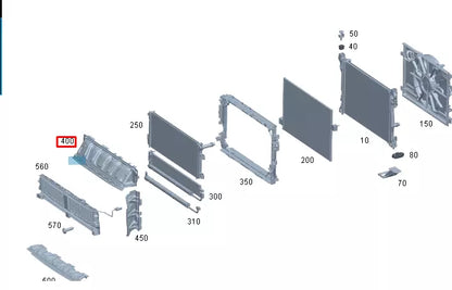NEW MERCEDES-BENZ EQS V297 UPPER AIR DUCT SEGMENT A2975051500 ORIGINAL