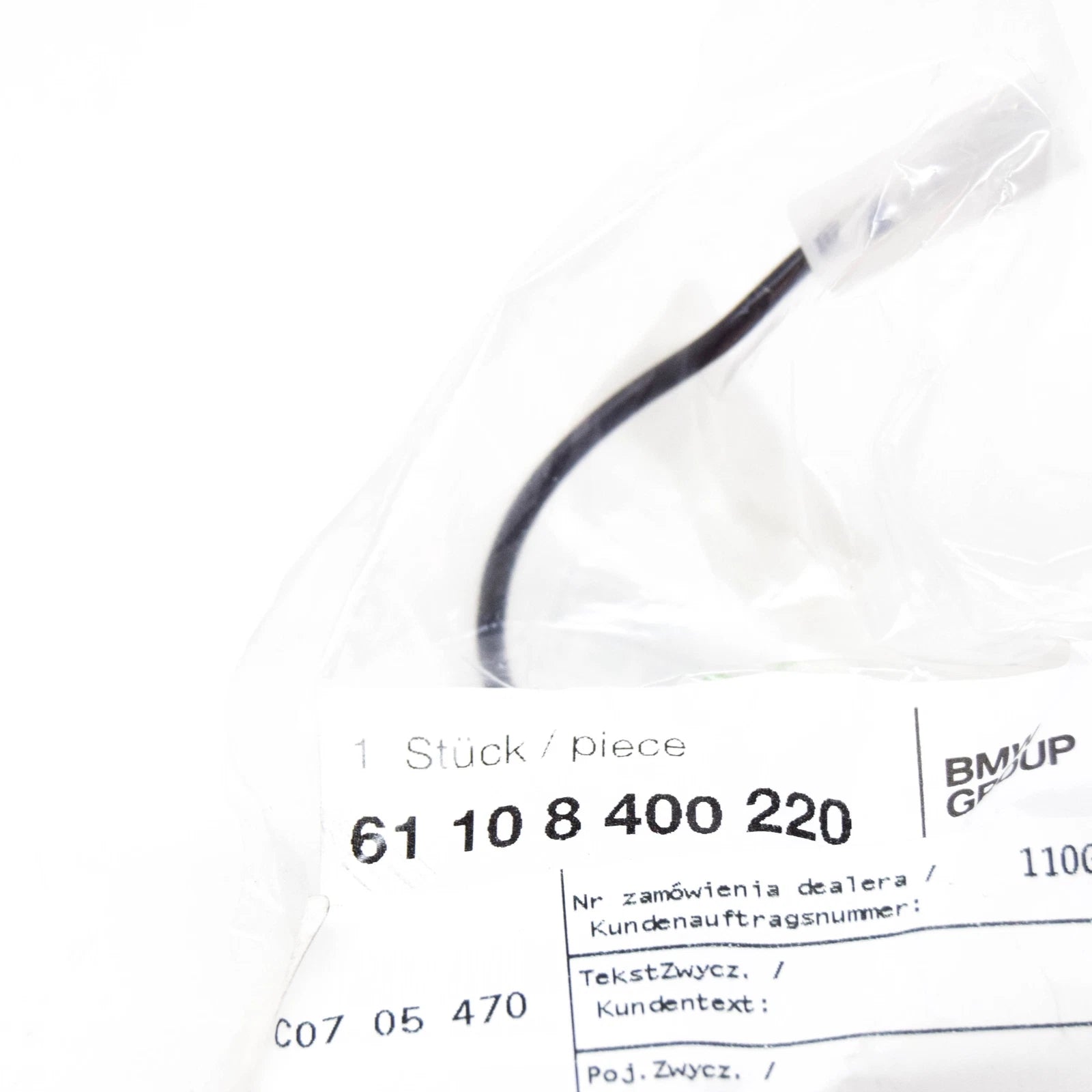 NEW BMW Z3 E36 ADAPTER TUBING FOR HARDTOP SUPPORT 61108400220 ORIGINAL