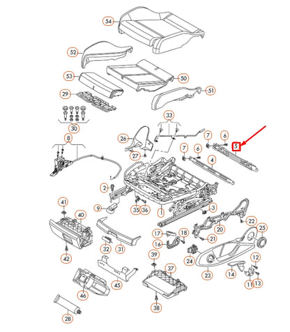 NEW AUDI TT FV 8S FRONT RIGHT CHILD ISOFIX BRACKET 8S0881545