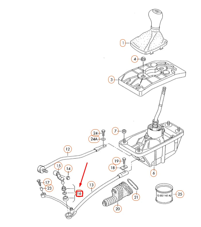NEW AUDI A4 B7 FRONT SELECTOR MECHANISM REPAIR KIT 8E0798151B ORIGINAL
