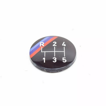NEW BMW 5 E28 M TECHNIC 5-SPEED SHIFT GEAR KNOB BADGE EMBLEM 25111220955