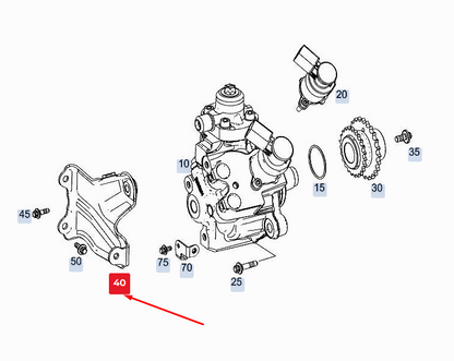 new mercedes-benz gle w167 high-pressure pump shield a6540704300 original