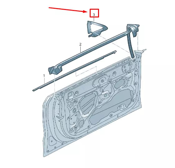 NEW AUDI RSQ8 FRONT INNER DOOR SEAL 4M8867368