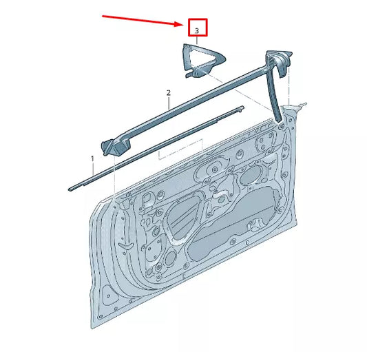 NEW AUDI RSQ8 FRONT INNER DOOR SEAL 4M8867368