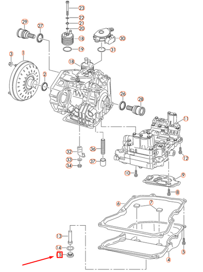 new audi q3 8u transmission oil sump sealing plug wht000310a original