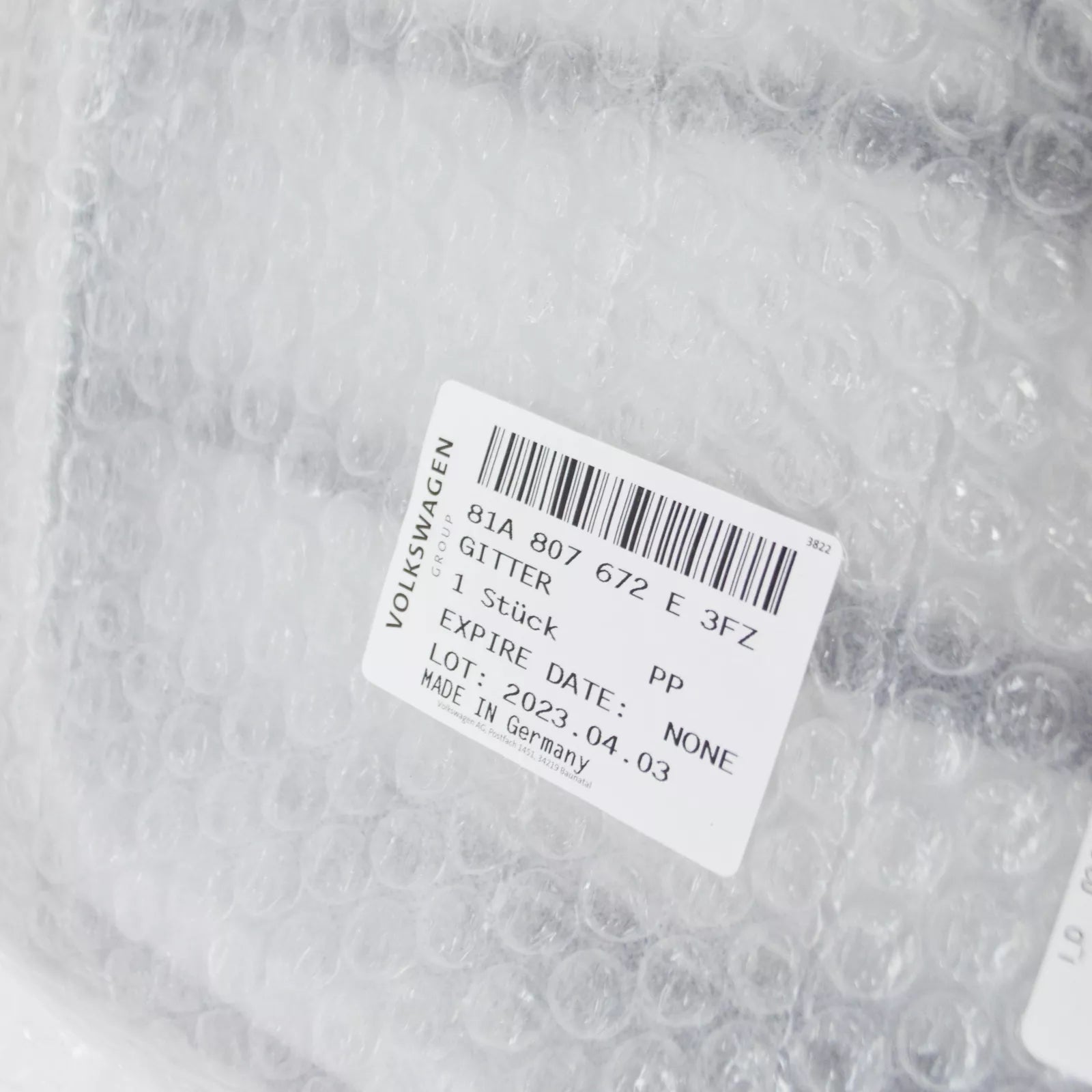 NEW AUDI Q2 FRONT BUMPER RIGHT GRILLE 81A807672E3FZ ORIGINAL