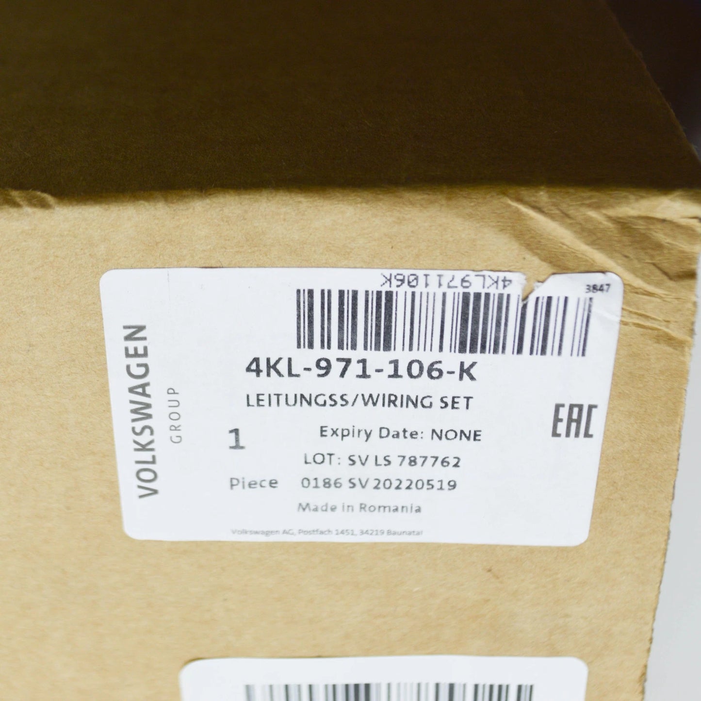 NEW AUDI E-TRON GEN BATTERY CABLE PORT SOCKET 4KL971106K 2023 ORIGINAL