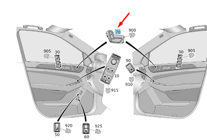 NEW MB ML W166 FRONT LEFT DOOR SEAT SWITCH BLOCK RHD A1669051103 ORIGINAL