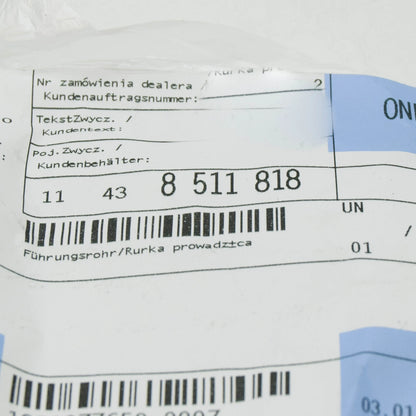 NEW BMW 3 F30 ENGINE OIL DIPSTICK GUIDE TUBE 11438511818 8511818 ORIGINAL