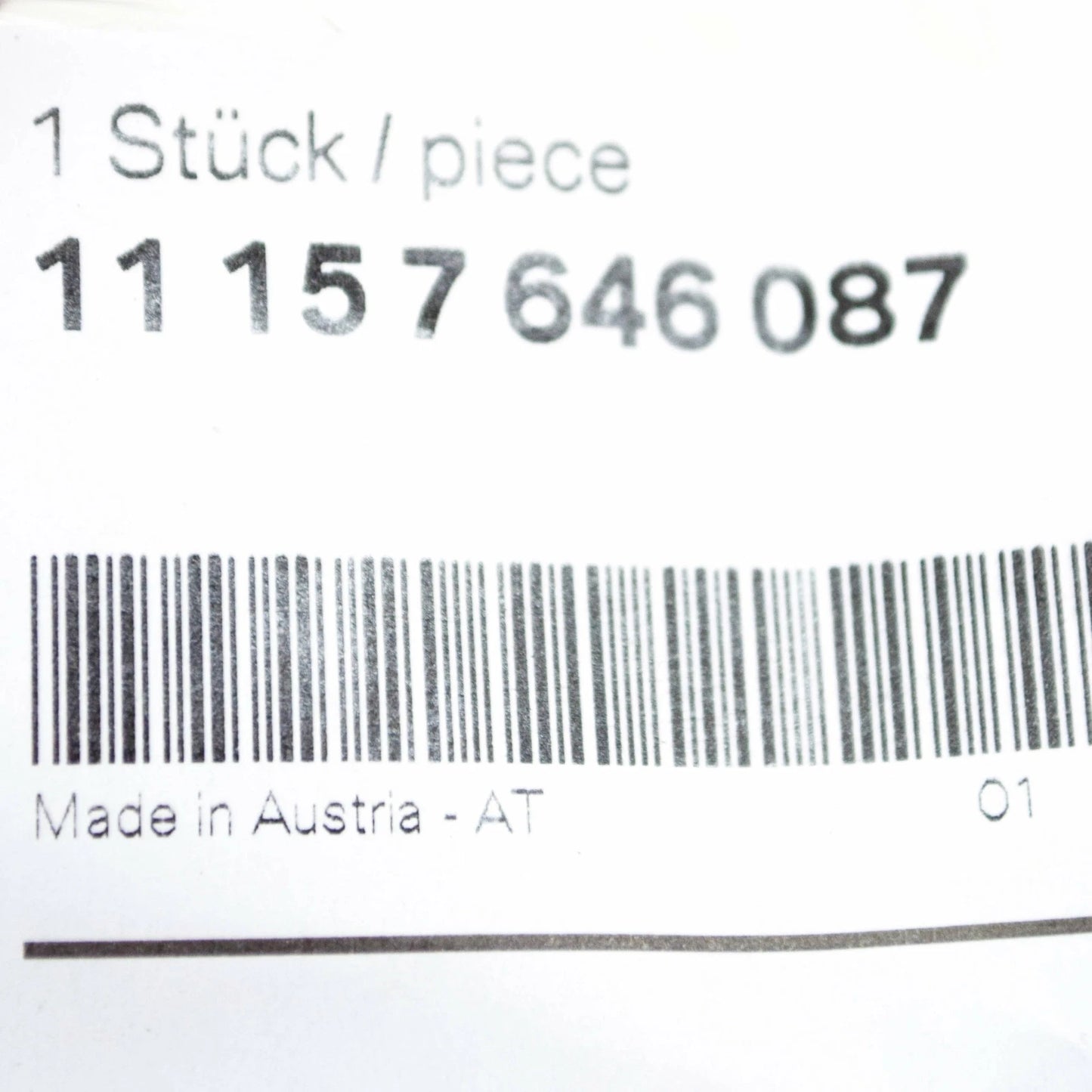NEW BMW 5 GT F07 LEFT CONNECTING CRANKCASE PVC HOSE PIPE 11157646087 ORIGINAL