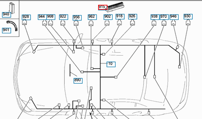 NEW MERCEDES BENZ C W204 POWER DISTRIBUTOR BLOCK A0055461040 ORIGINAL