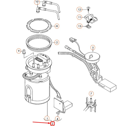 NEW AUDI A4 B7 FUEL PUMP ASSEMBLY 8E0919051CN ORIGINAL